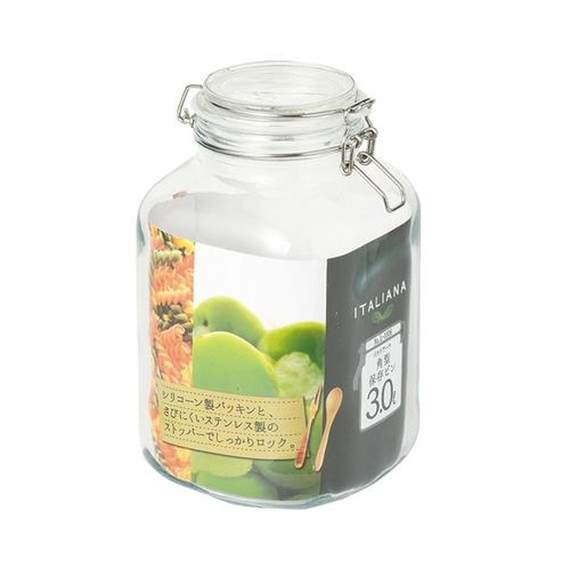 エスコ EA508AP-36 145x140x235mm/3.0Lガラス容器(パッキン付) 1個(ご注文単位1個)【直送品】
