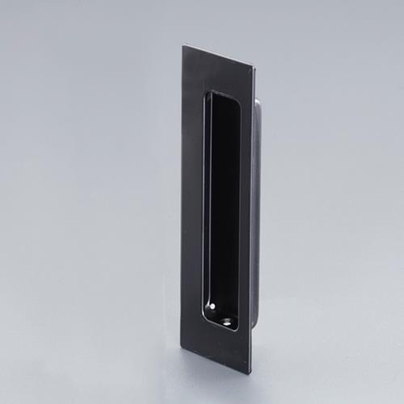 エスコ EA951C-7 116x39mm引戸取手(ステンレス製/マットブラック) 1個(ご注文単位1個)【直送品】