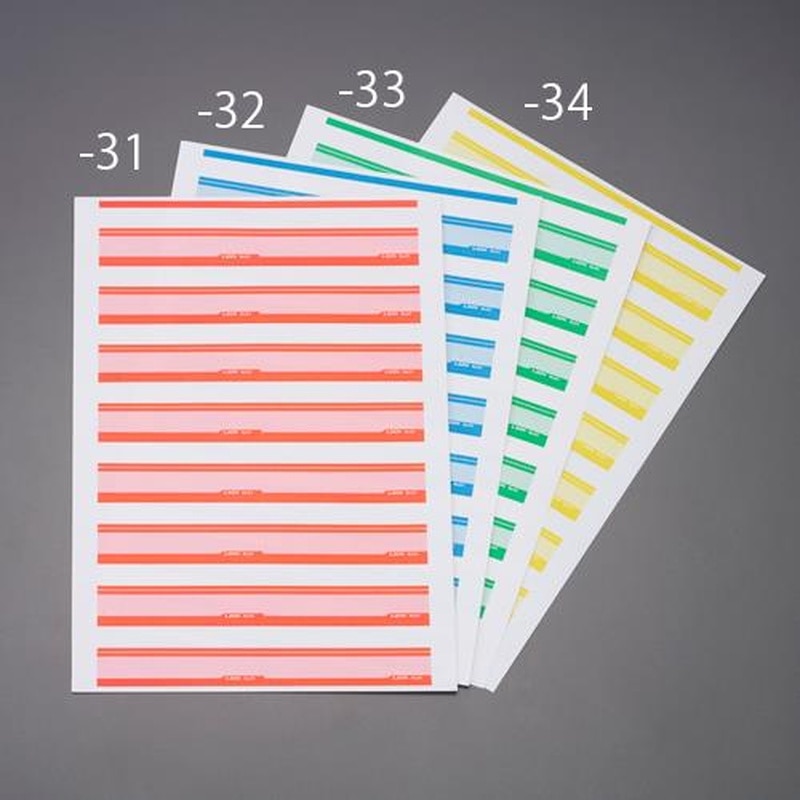 エスコ EA762CS-33 33x86mmフォルダーラベル(緑/10シート/160片) 1個(ご注文単位1個)【直送品】