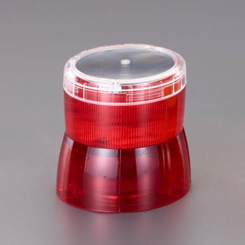 エスコ EA983FS-136[ソーラー充電式]LED回転灯(マグネット付/赤) 1個（ご注文単位1個）【直送品】