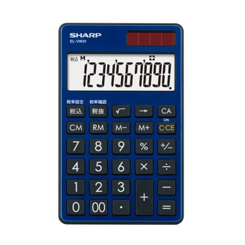 エスコ EA761GD-54 10桁計算機(ブルー) 1個(ご注文単位1個)【直送品】