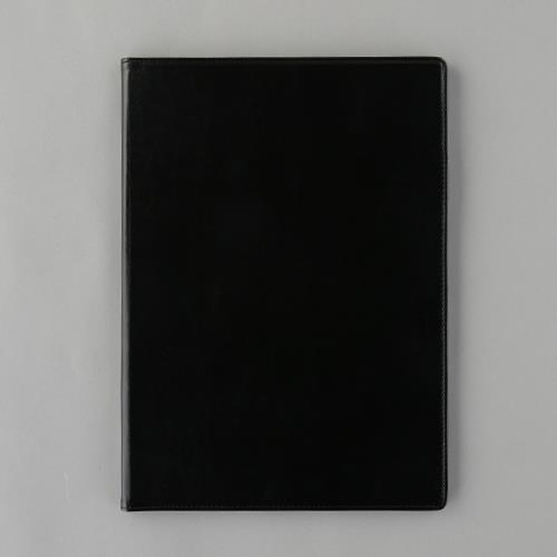 エスコ EA762DA-162 320x230mmクリップファイル(二つ折り/ブラック) 1個(ご注文単位1個)【直送品】