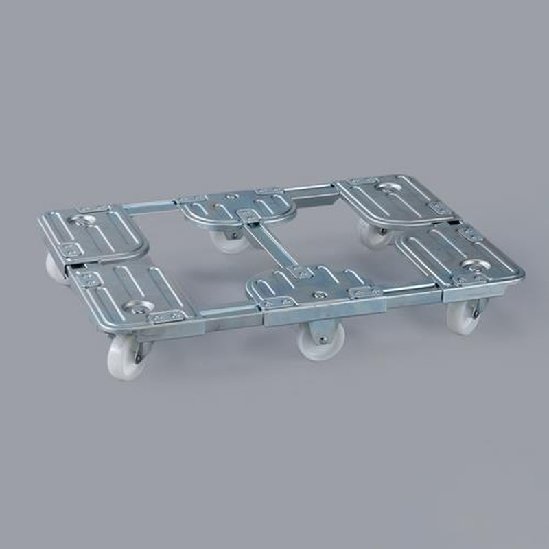 エスコ EA520AR-42 730x1050-830x1150mm/500kgドーリー(ブレーキ付) 1個(ご注文単位1個)【直送品】
