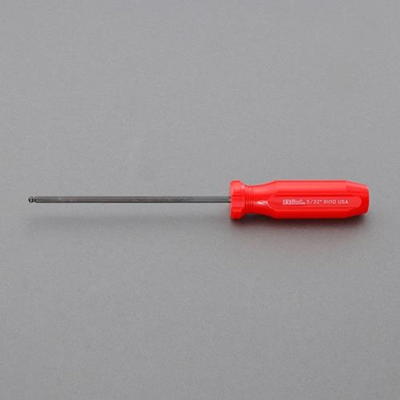 エスコ EA573EV-106 1/8”x127mm［Ball-Hex]ドライバー 1個（ご注文単位1個）【直送品】