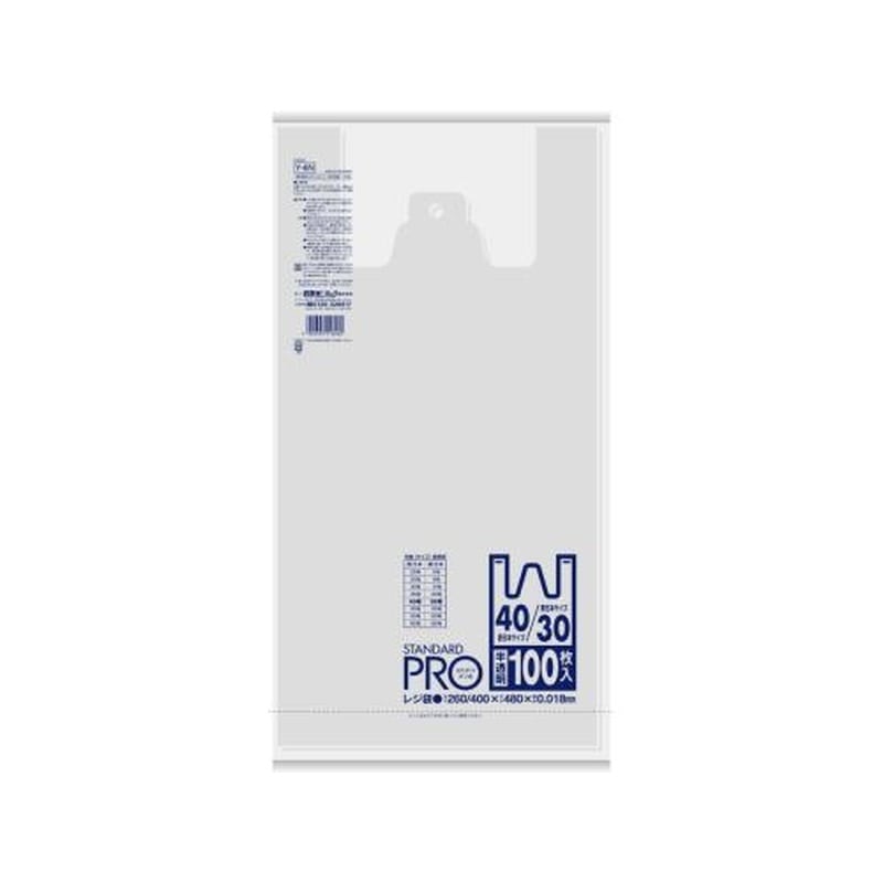 エスコ EA995AF-15 260/400x480mm手提げ袋(半透明/HDPE/100枚 1個(ご注文単位1個)【直送品】