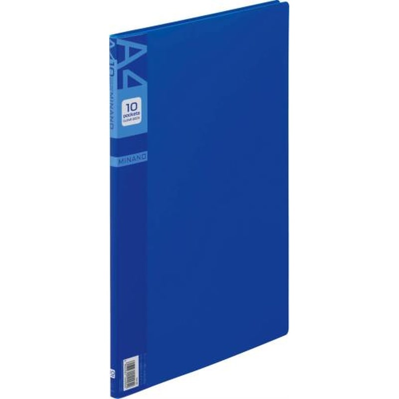 エスコ EA762CC-62 A4/S型クリアーブック(10枚/青) 1個（ご注文単位1個）【直送品】
