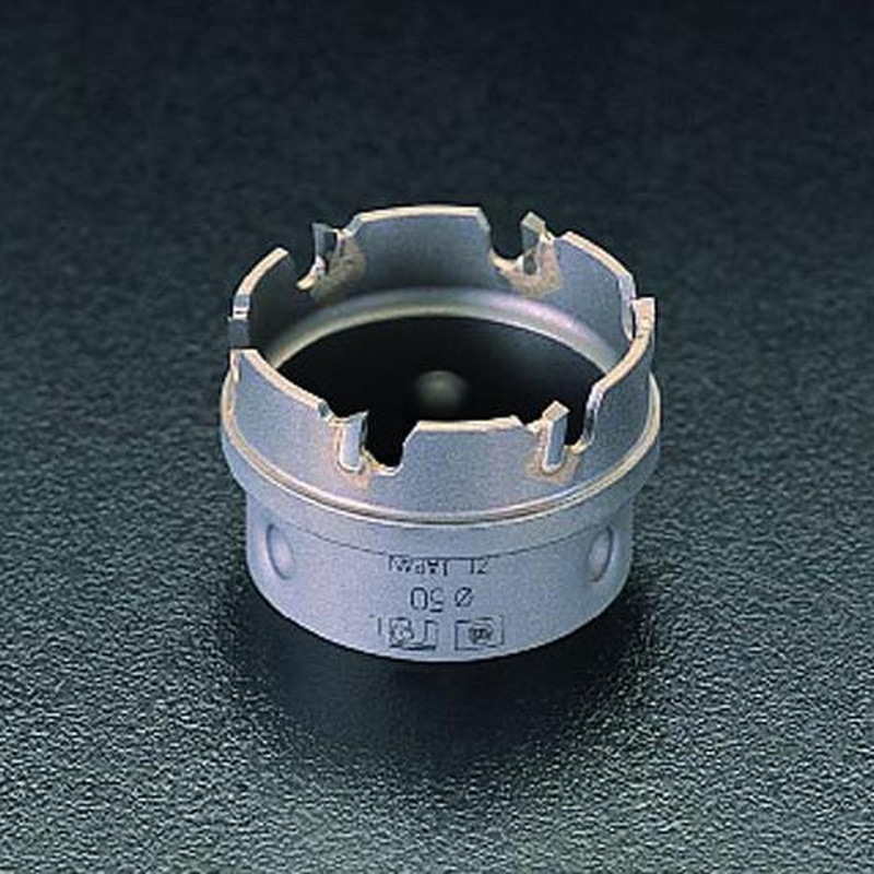 エスコ EA822A-52 52mm超硬付ホールソー(カッターのみ) 1個(ご注文単位1個)【直送品】