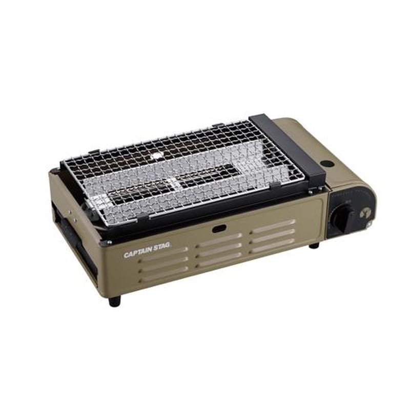 エスコ EA913LF-3B 398x221x130mmカセットコンロ(アミ焼) 1個(ご注文単位1個)【直送品】
