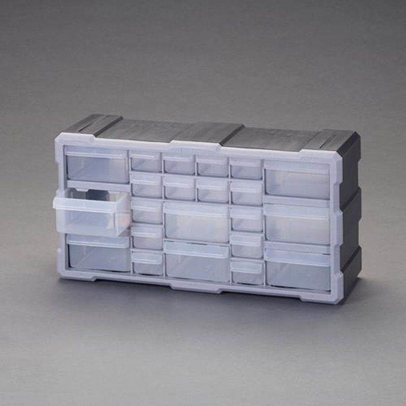 エスコ EA957FT-1 495x159x254mmパーツキャビネット(大8個・小14個) 1個(ご注文単位1個)【直送品】