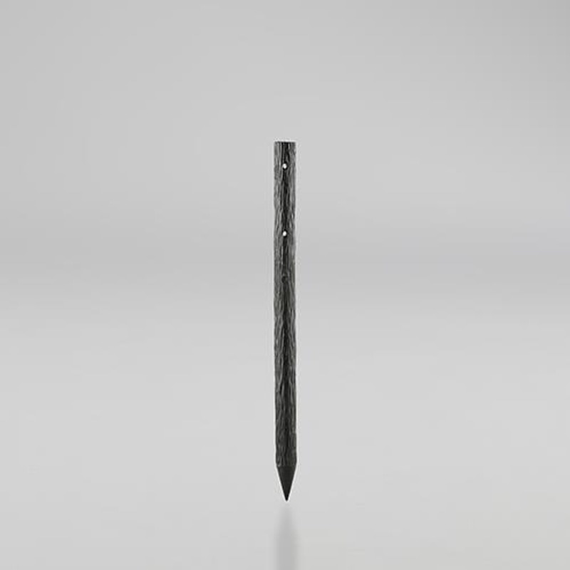 エスコ EA628ZV-12 φ55x900mm擬木杭(穴あり/ダークブラウン) 1個(ご注文単位1個)【直送品】