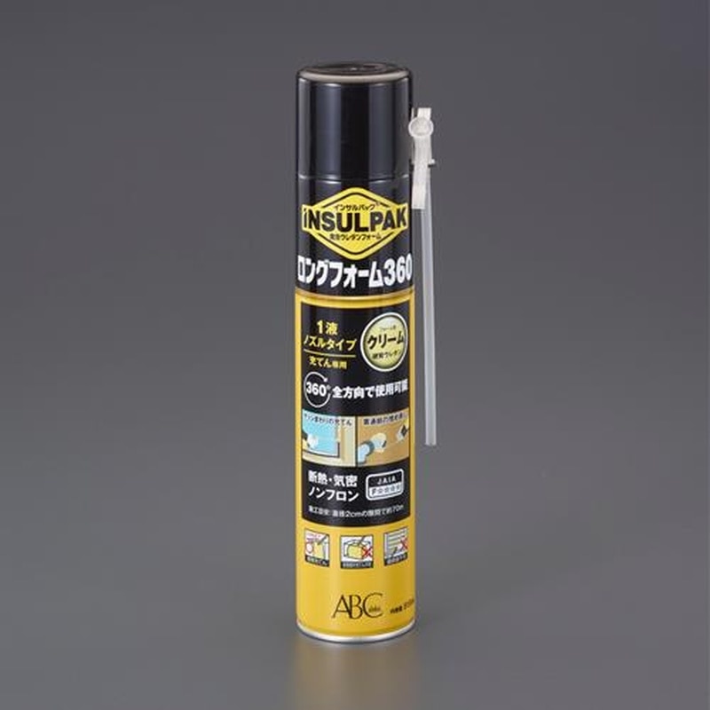 エスコ EA930TC-2A 515ml発泡ウレタンフォーム(一液性/クリーム色) 1個(ご注文単位1個)【直送品】