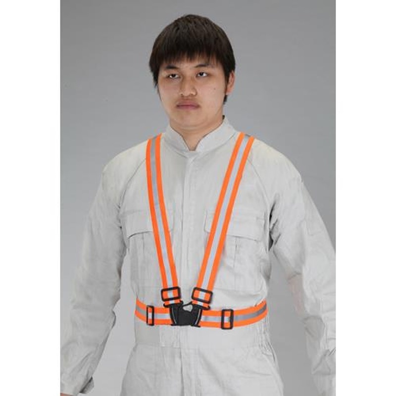 エスコ EA983R-177 安全ベスト(縁無し/オレンジ) 1個(ご注文単位1個)【直送品】
