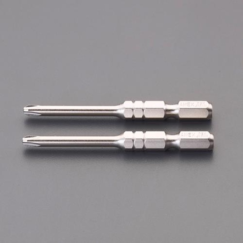 エスコ EA813AC-122 #1x100mm［＋]細硬ビット(細軸/2本) 1個（ご注文単位1個）【直送品】