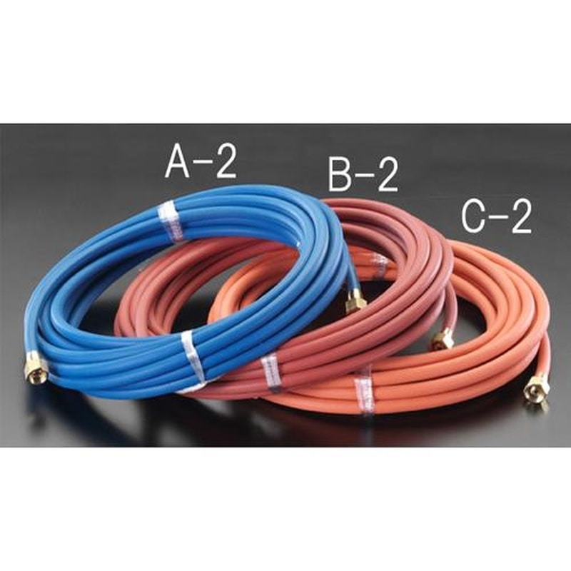 エスコ EA317C-1 5mmx5m溶接用ホース(プロパン用/オレンジ) 1個(ご注文単位1個)【直送品】