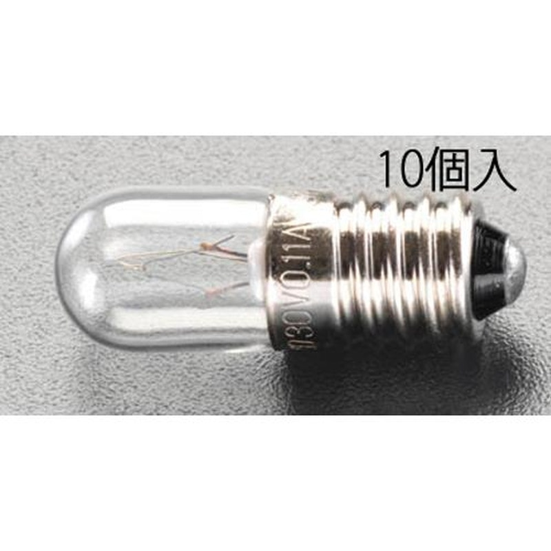 エスコ EA758ZA-152 35.0V/0.11A/E10パネル球(10個) 1個(ご注文単位1個)【直送品】
