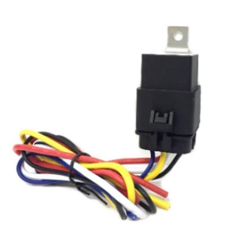 エスコ EA538RB-46 DC12V/20A/5極防水リレーソケット 1個(ご注文単位1個)【直送品】