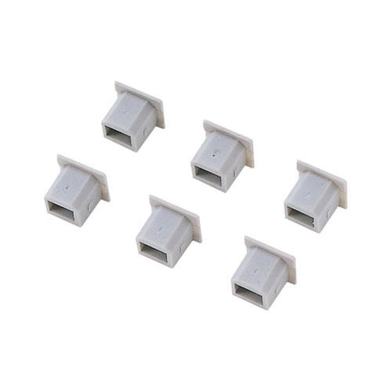 エスコ EA764BK-65 USBコネクタ用保護キャップ(6個) 1個（ご注文単位1個）【直送品】