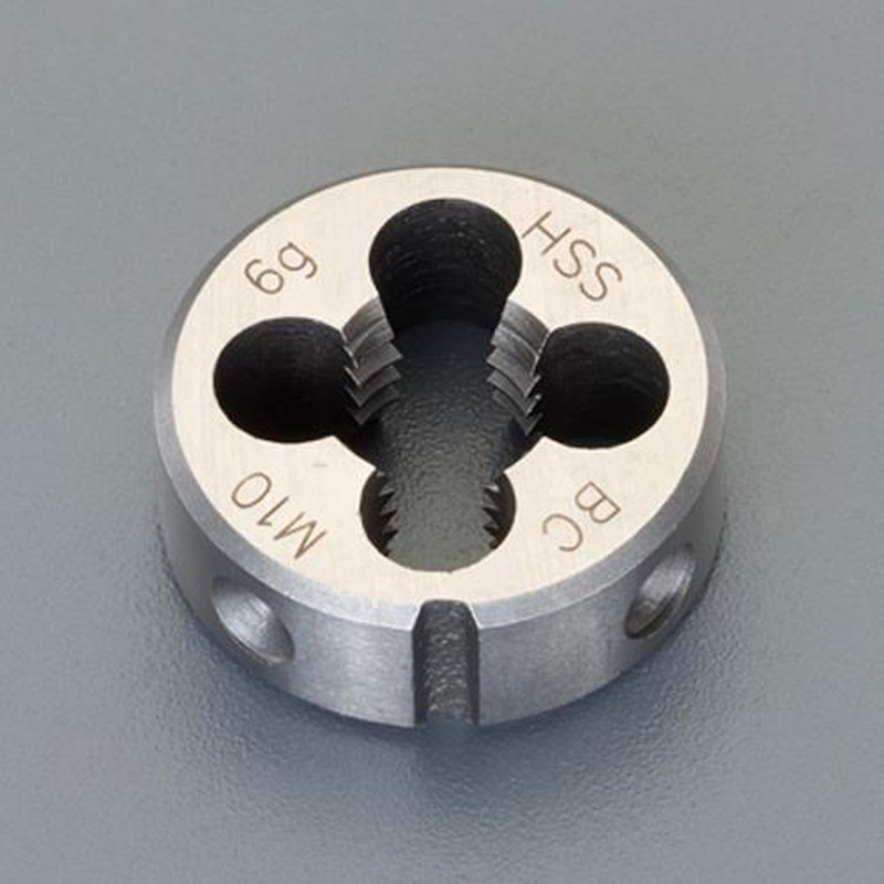 エスコ EA829JG-4 M4x0.7/25mm丸ダイス(並目/HSS) 1個(ご注文単位1個)【直送品】