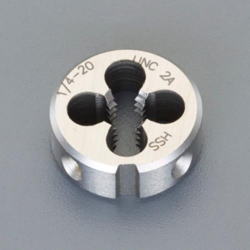 エスコ EA829JS-0.6 Nr.6x32/20mm丸ダイス(UNC/HSS) 1個(ご注文単位1個)【直送品】