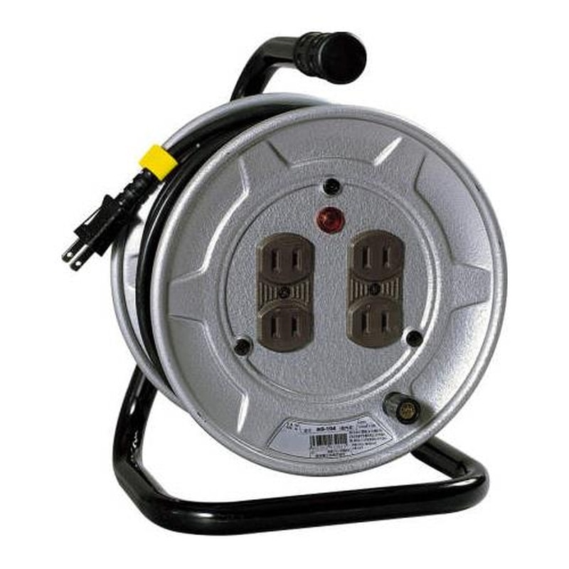 エスコ EA815BH-1 AC125V/15A/10mコードリール(アース無) 1個(ご注文単位1個)【直送品】
