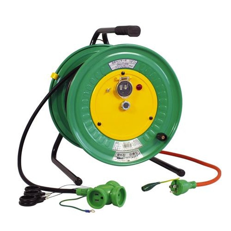エスコ EA815DP-51 AC125V/15A/30m手元リール(防雨・防塵型/アース付 1個(ご注文単位1個)【直送品】
