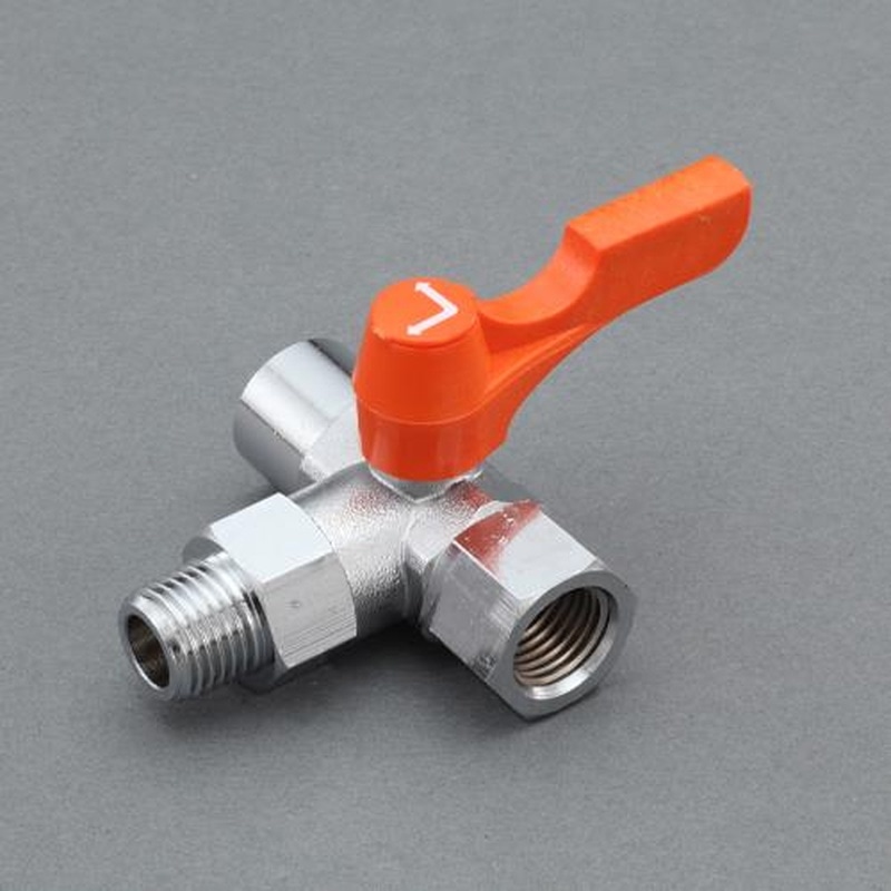 エスコ EA425BT-102A R1/4”xRc1/4”xRc1/4”三方ミニボールバルブ 1個（ご注文単位1個）【直送品】