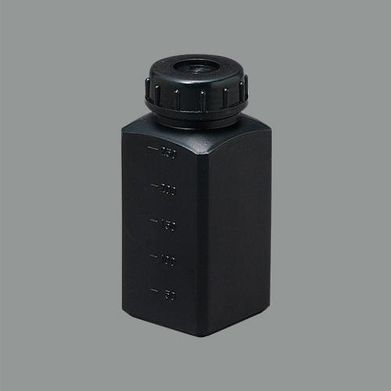 エスコ EA508AK-53B 55x55x128mm/250ml角型ポリ容器(遮光/10個 1個(ご注文単位1個)【直送品】