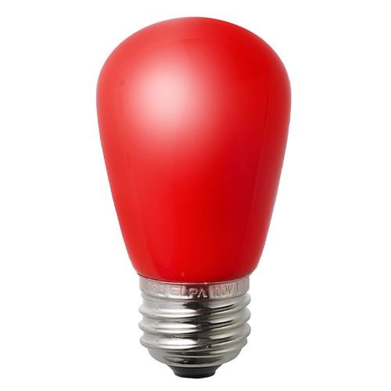 エスコ EA758XA-125 AC100V/1.4W/E26LEDサイン電球(赤) 1個(ご注文単位1個)【直送品】