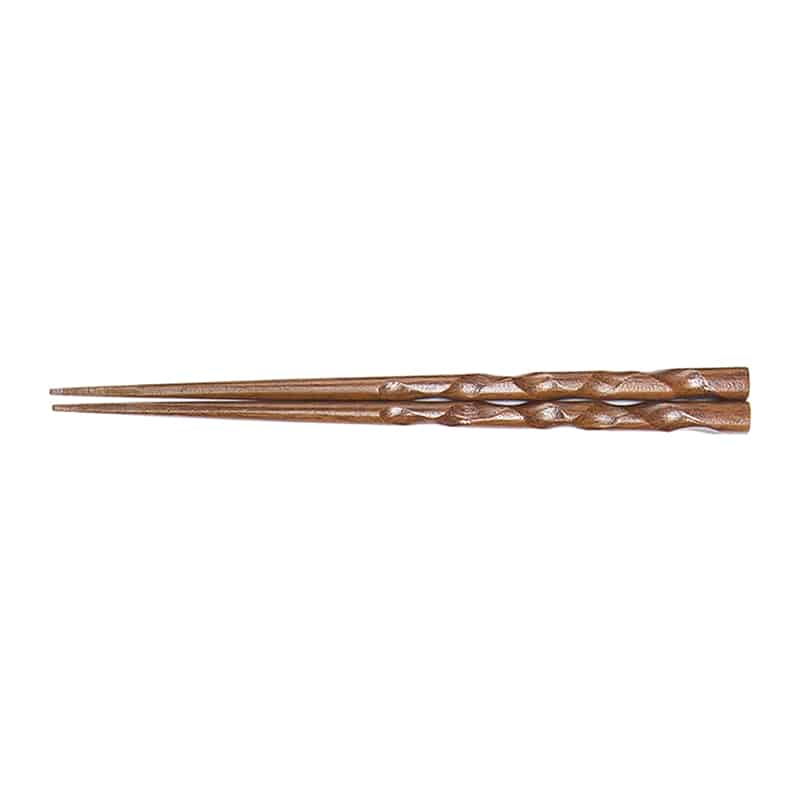 山下工芸 木製男箸 ねじり スリ 27028460 1組（ご注文単位1組）【直送品】
