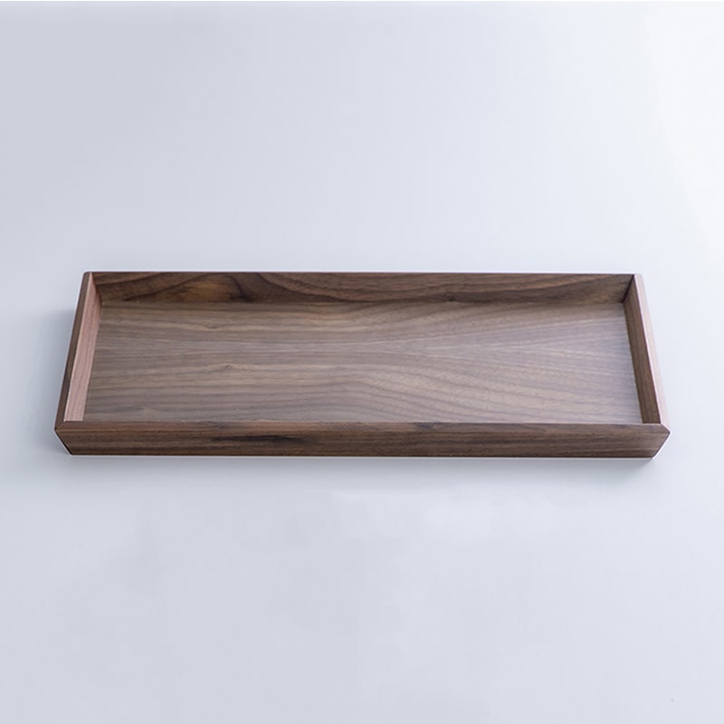山下工芸 長角盆 ウォールナット 23010240 1枚（ご注文単位1枚）【直送品】