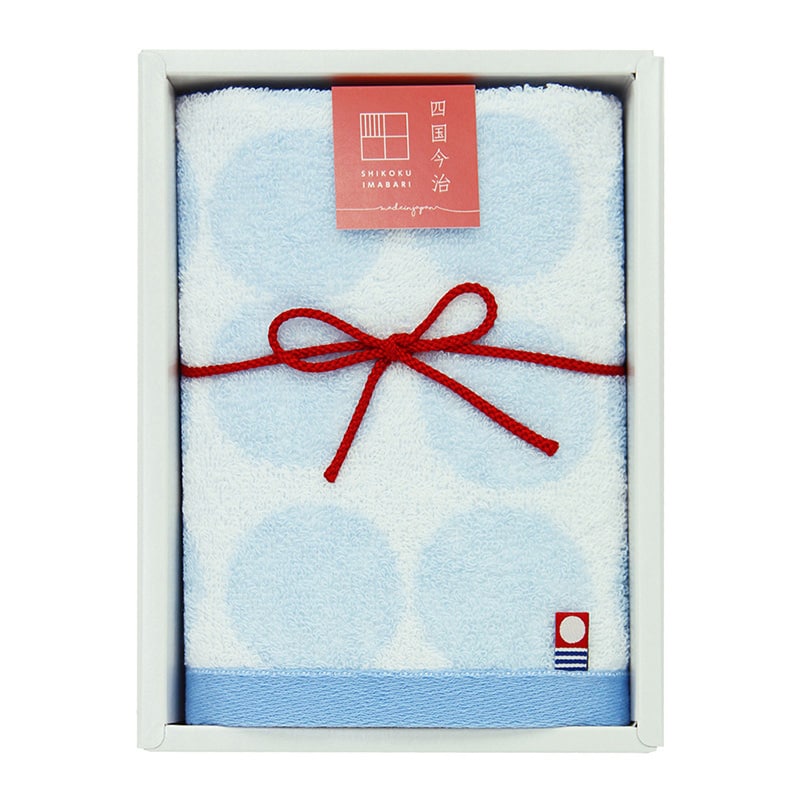 林 今治ギフト 華音 ウォッシュタオル ドット GI052700 1個(ご注文単位5個)【直送品】