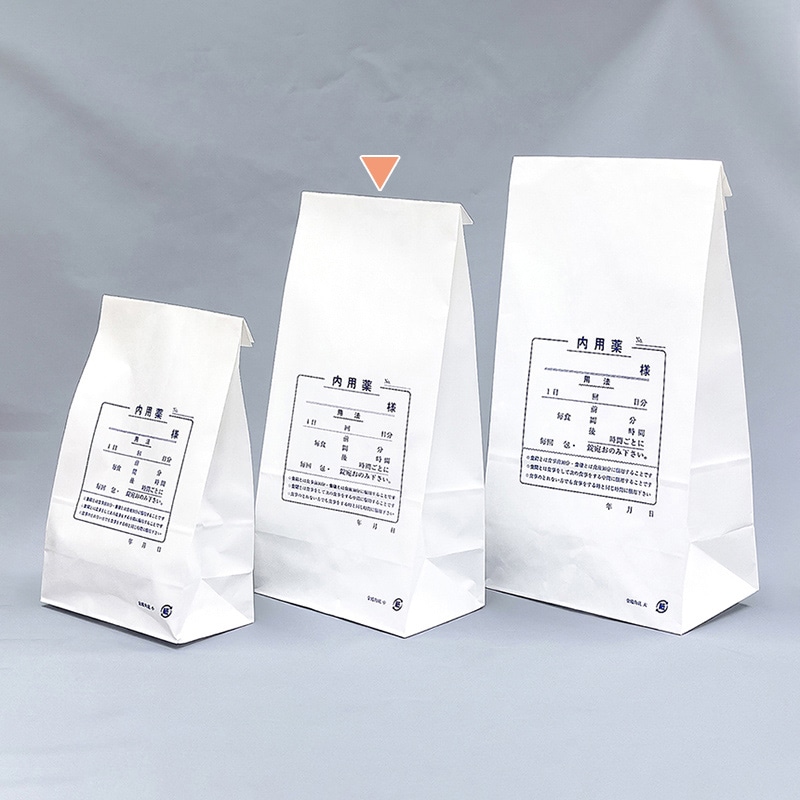 金鵄製作所 角底薬袋 内用 60210-000 1束（ご注文単位1束）【直送品】