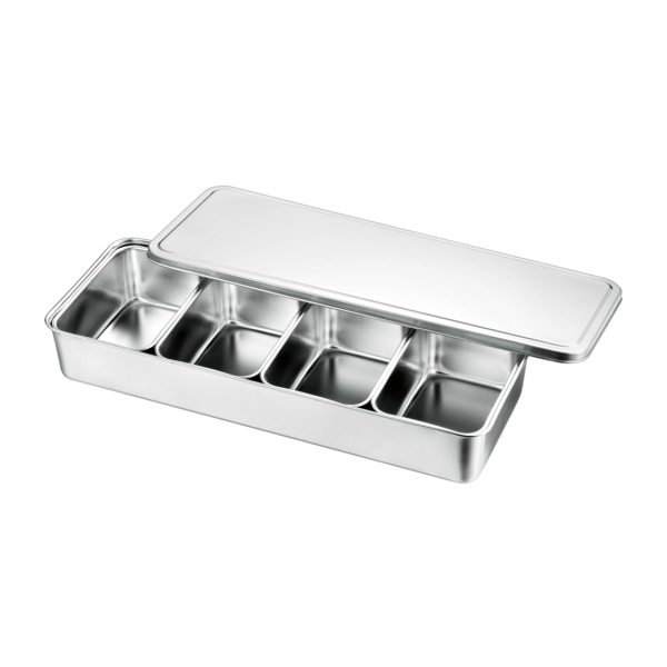 赤川器物製作所 AG 18-8 中型調味料入 横長 4ヶ入 017018003 1個(ご注文単位1個)【直送品】