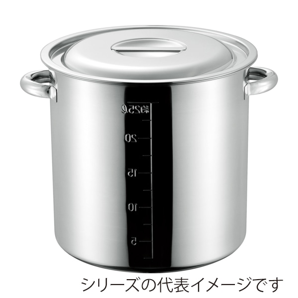 赤川器物製作所 AG　モリブデン　目盛付寸胴鍋 45cm 013370045 1個（ご注文単位1個）【直送品】