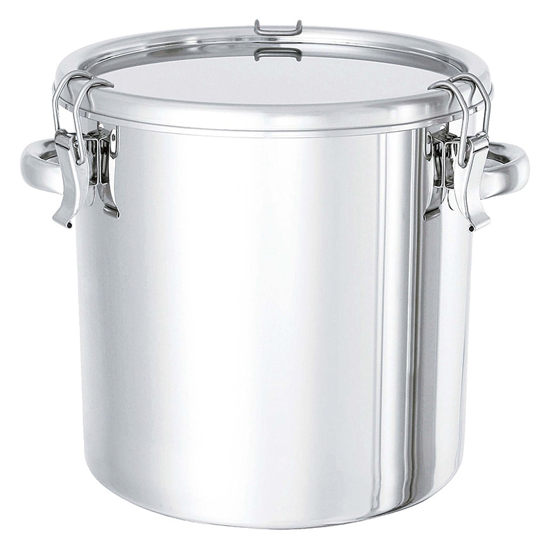 18-8　テーパー付　密閉容器　キャッチクリップ式 手付　TP-CTH 30cm 1個（ご注文単位1個）【直送品】