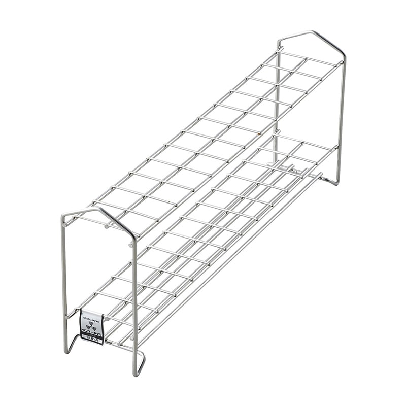 試験管立 18mm用 24本立 SS18-24 2×12 90mm 1個(ご注文単位1個)【直送品】
