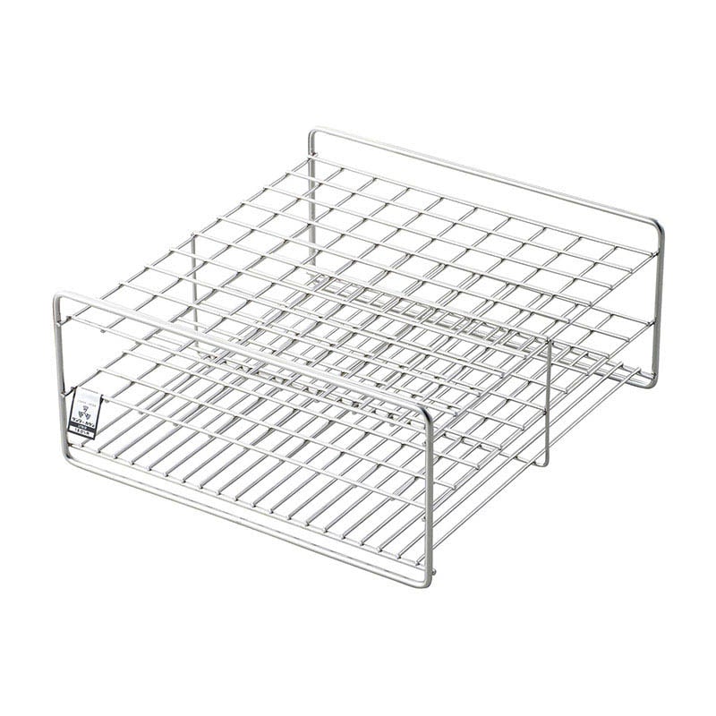 試験管立 18mm用 100本立 SS18-100 10×10 75mm 1個(ご注文単位1個)【直送品】