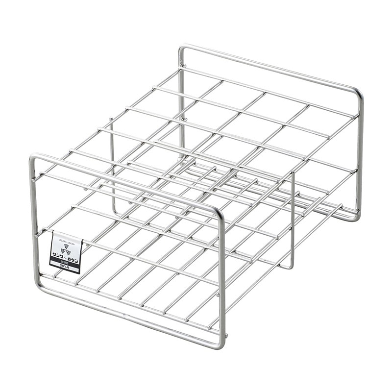 試験管立 30mm用 20本立 SS30-20 4×5 75mm 1個(ご注文単位1個)【直送品】
