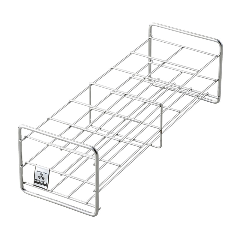 試験管立 40mm用 12本立 SS40-12 2×6 55mm 1個(ご注文単位1個)【直送品】