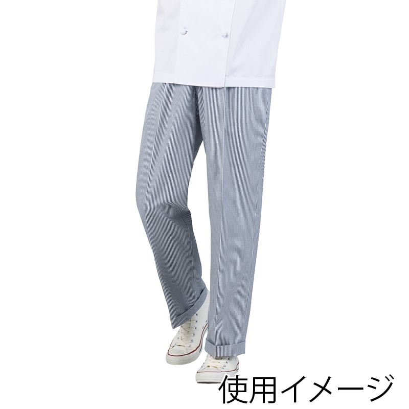 住商モンブラン(株) 7-133_SS パンツ レディス SS 紺ストライプ 1枚(ご注文単位1枚)【直送品】
