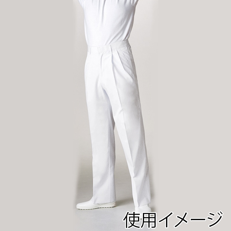 住商モンブラン(株) 7-659_L パンツ メンズ L 白 1枚(ご注文単位1枚)【直送品】