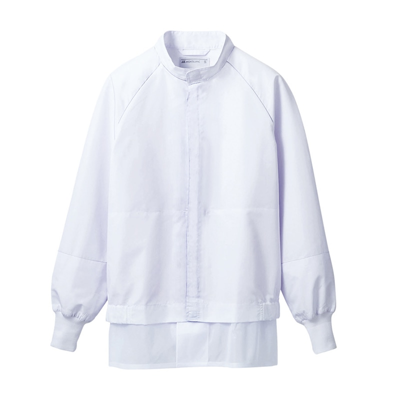 住商モンブラン(株) RS8701-2_S ジャンパ- 男女兼用長袖　S 白 1枚（ご注文単位1枚）【直送品】
