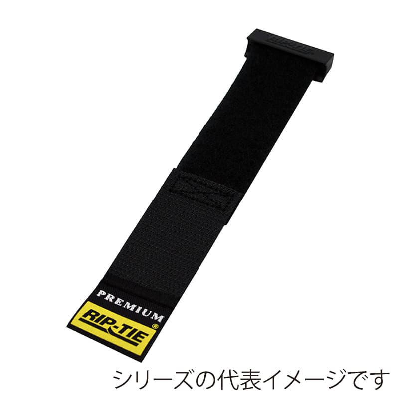 RIP-TIE リップロックケーブルラップ 25.4mm幅 88.9mm 黒 10本 RLH-035-010-BK 1個(ご注文単位1個)【直送品】