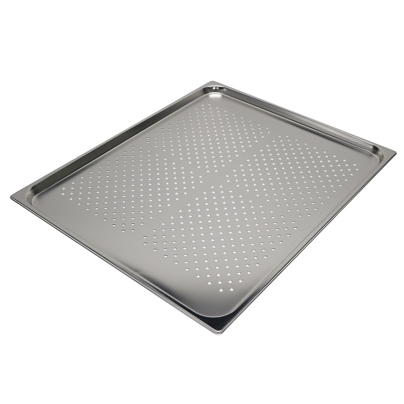 スギコ産業 18-8 スーパーデラックスパン 穴明 2／1サイズ H20cm SA2113-SH-2221E20P 1個（ご注文単位1個）【直送品】