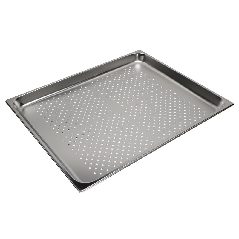スギコ産業 18-8 スーパーデラックスパン 穴明 2／1サイズ H40cm SA2114-SH-2221E40P 1個（ご注文単位1個）【直送品】