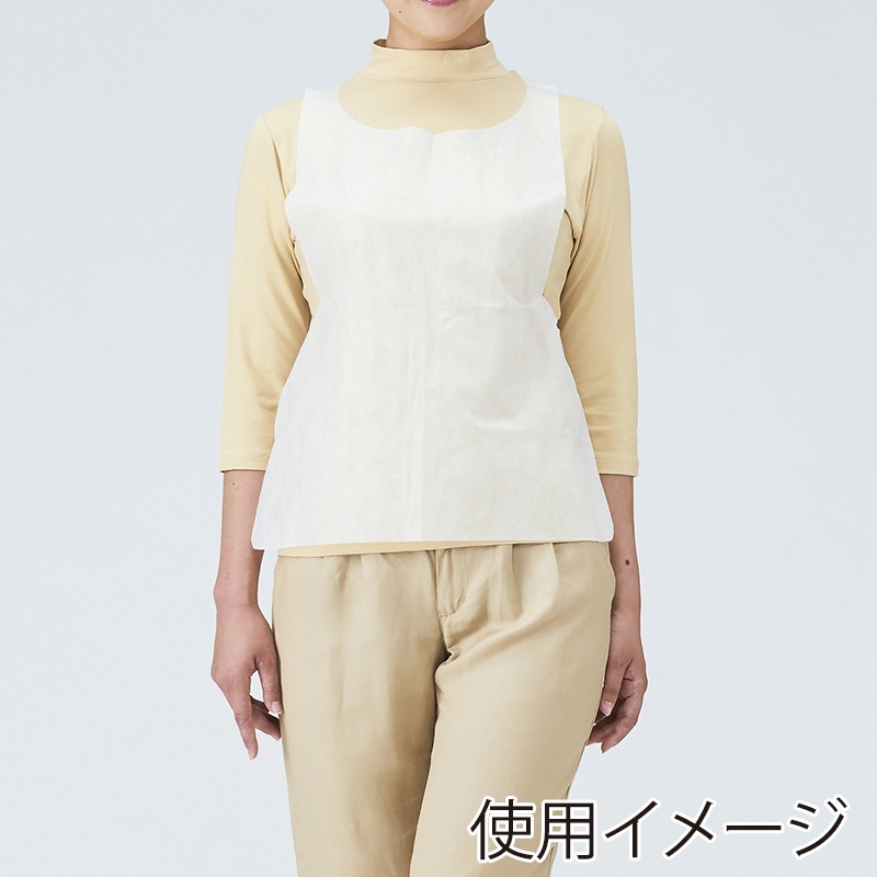 メディテックジャパン 紐付バーベキューエプロン フリーサイズ APR-003W ホワイト 50枚/袋(ご注文単位20袋)【直送品】
