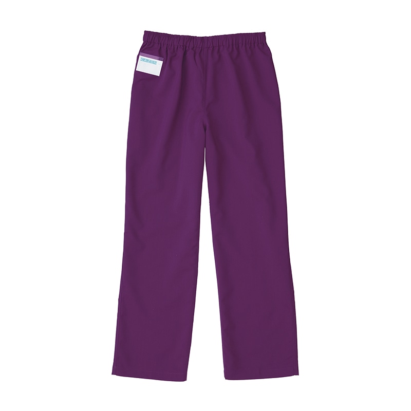 手術スラックス 男女兼用 155-95 プラム L 1個(ご注文単位1個)【直送品】
