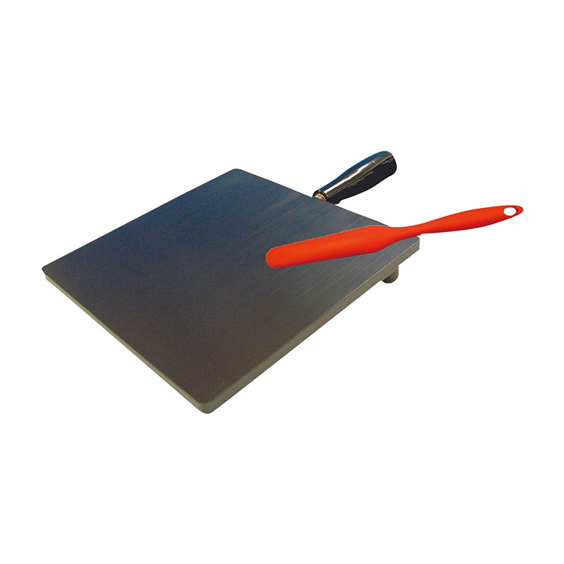 軟膏練り台 まぜるん台 黒 小 200×200×10mm 1個(ご注文単位1個)【直送品】