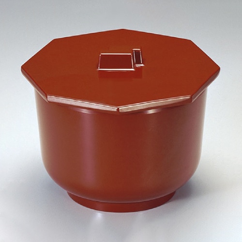 若泉漆器 飯器 朱 蓋 ST-16-2 1-191-16 1個(ご注文単位1個)【直送品】