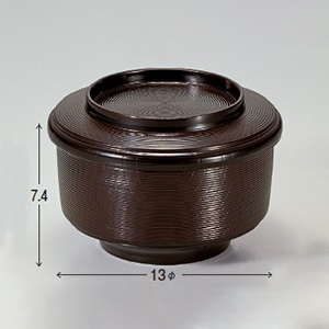 若泉漆器 保温飯器 溜千筋 1-193-5 1個(ご注文単位1個)【直送品】